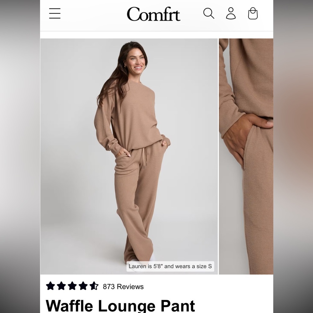 Women's Waffle Lounge Set